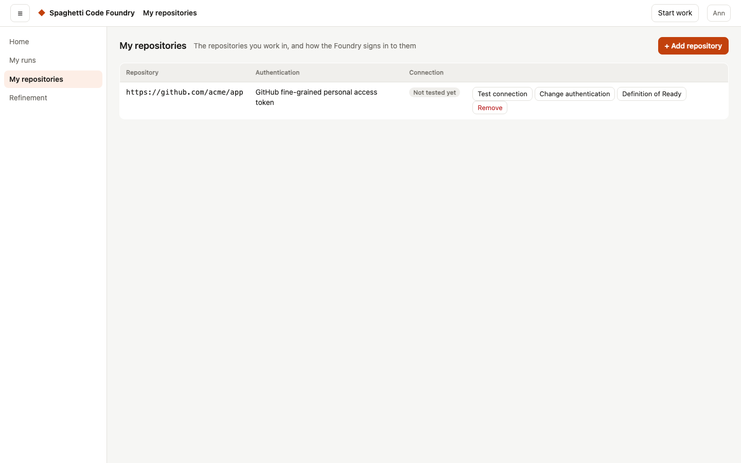 My repositories